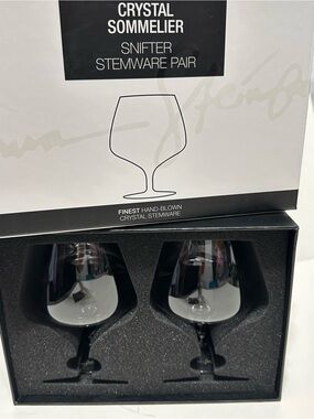 Joshua Steinberg Crystal Sommelier, Snifter Stemware, Pair - Clear Glass